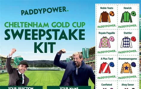 Cheltenham Gold Cup Sweepstake Kit: Download for free here!.